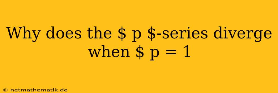 Why Does The $ P $-series Diverge When $ P = 1